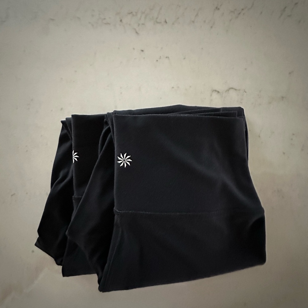 Athleta Black Womens' Active Leggings with Reflective Star Accent